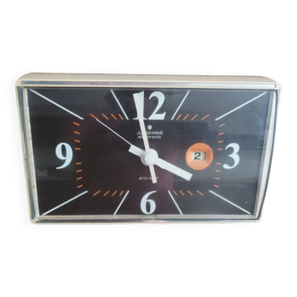 vintage clock rectangular wall pendulum junghans
