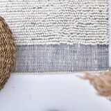 2x8 Blue White Moroccan Runner Rug, 68x250 Cm