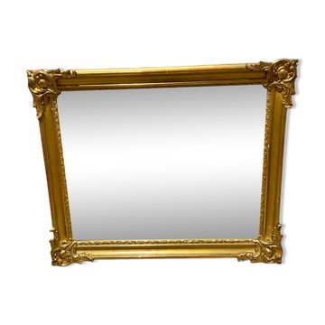 Old golden mirror