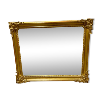 Old golden mirror