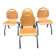 Set of 4 industrial style chairs