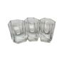Art Deco glasses, Poland, 1930s, set of 3