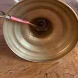 Pied de lampe laiton bougeoir