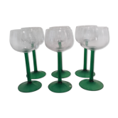 6 verres a vin d'Alsace
