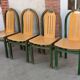 Ensemble 12 chaises vintage Baumann modèle Argos