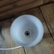 Bedside lamp base reconstituted stone tulip original white glass