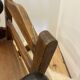 Wooden rocking chair - teddy bear