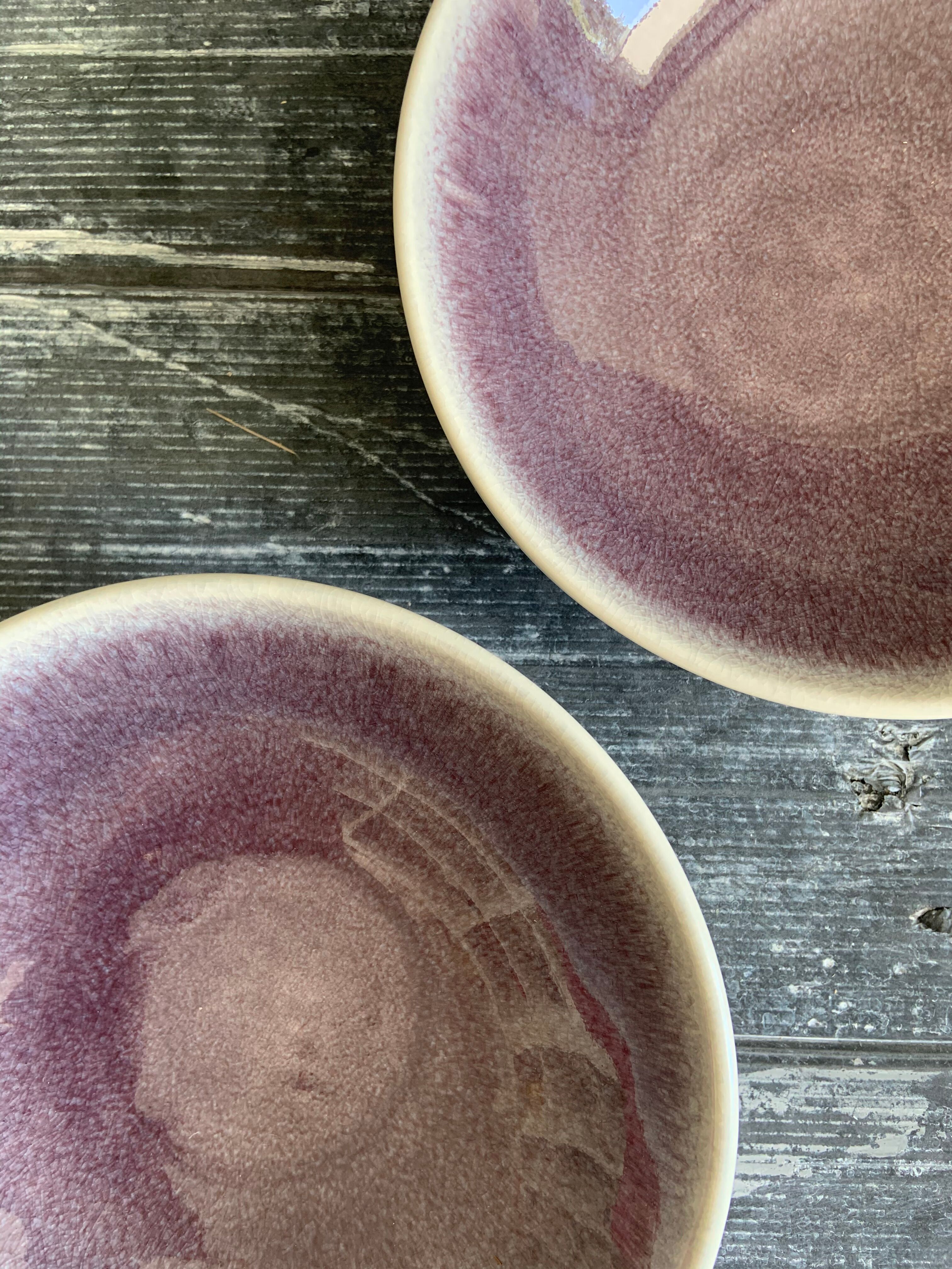 Hollow plates Jars Tourron Purple