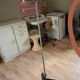 Vintage globe floor lamp by Frank Ligtelijn for Raak, Amsterdam 1960s