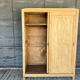 Raw wood wardrobe