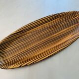 Grand plat en céramique vintage par Sarreguemines, circa 1970's