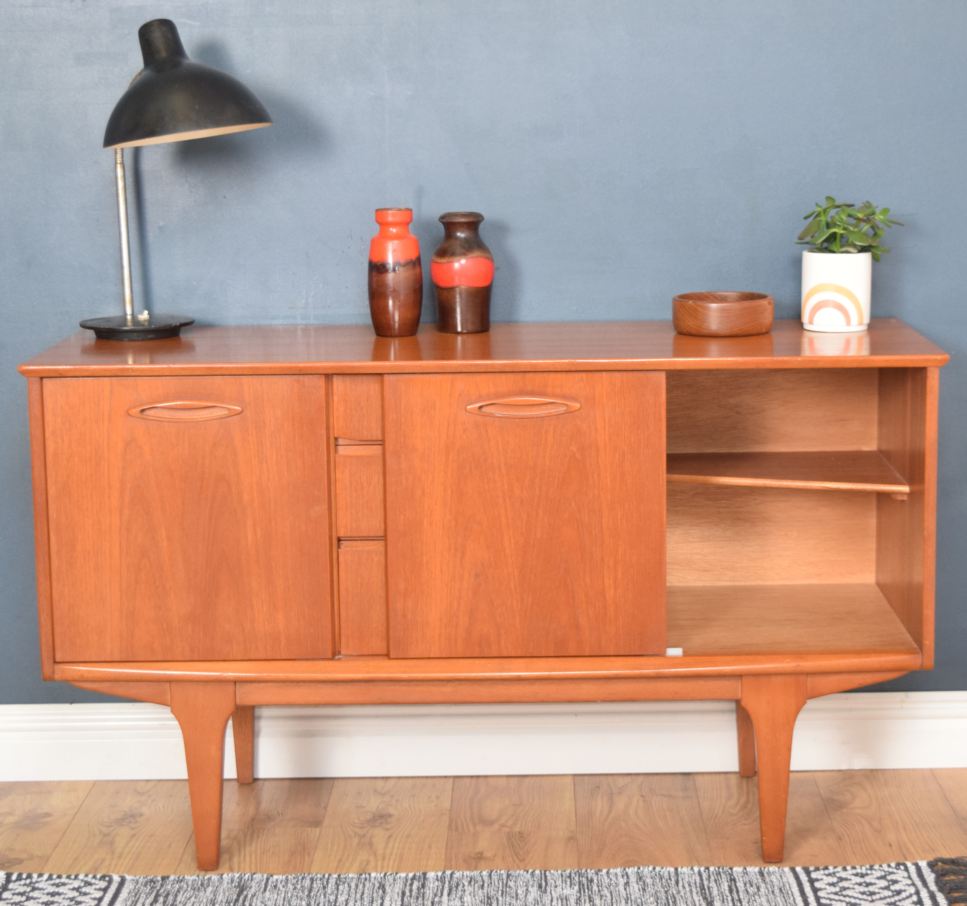 Retro 1960s Jentique Short Teak Sideboard
