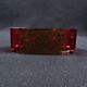 Moser Karlsbad Art Deco Crystal Pocket Tray with Amethyst and Gold Enamel