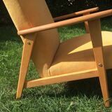 Vintage chair feet yellow compass - 60s