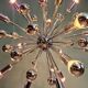 Lustre Sputnik XXL en métal chromé, années 70