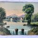 Vintage river oil on canvas