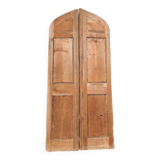 Porte Cintrée (arrondie) En Pin à Deux Battants - Fin XIXème