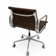 Chaise en cuir et alu EA 117 par Charles Eames