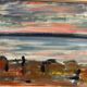 Peinture à l'huile suédoise – “Vårkväll i Göviken” par Vidar Bäckman – Vintage
