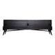 Mid-Century Scandinavian Modern Dark Oak Sideboard with Wood and Metal