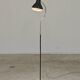 Adjustable anthracite floor lamp 1716 by Josef Hurka for Napako