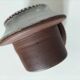 Small water butter dish in glazed stoneware in the Ratilly style.