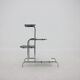 1960s functionalist chrome flower rack