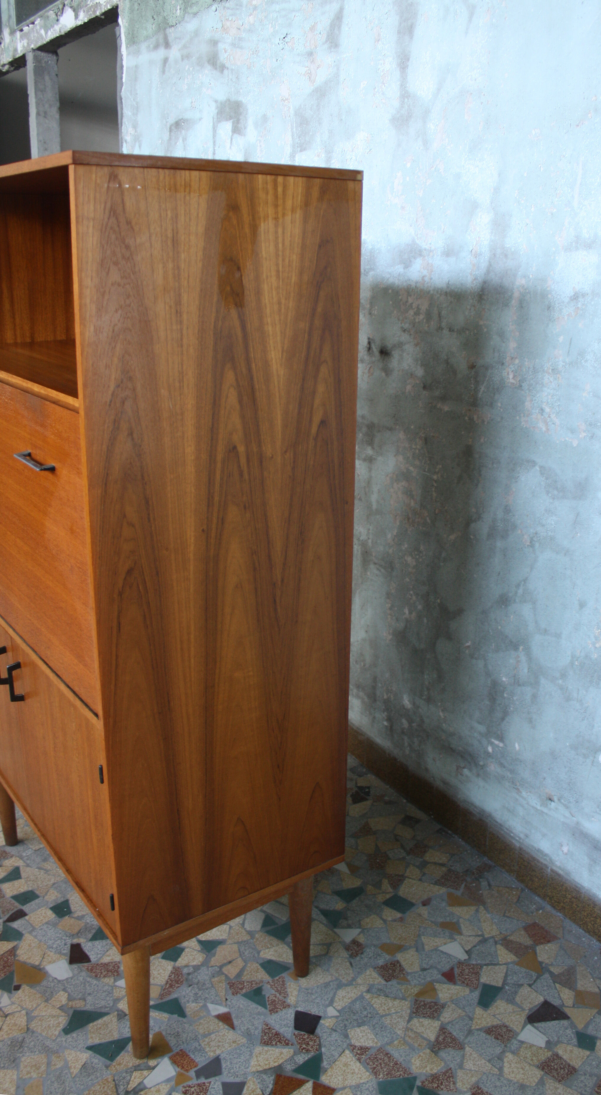 Secretary teck vintage oak