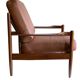 Pair of Scandinavian Teak and Leather Armchairs, 1960s