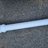 White ceramic wall washbasin with 2 ceramic legs