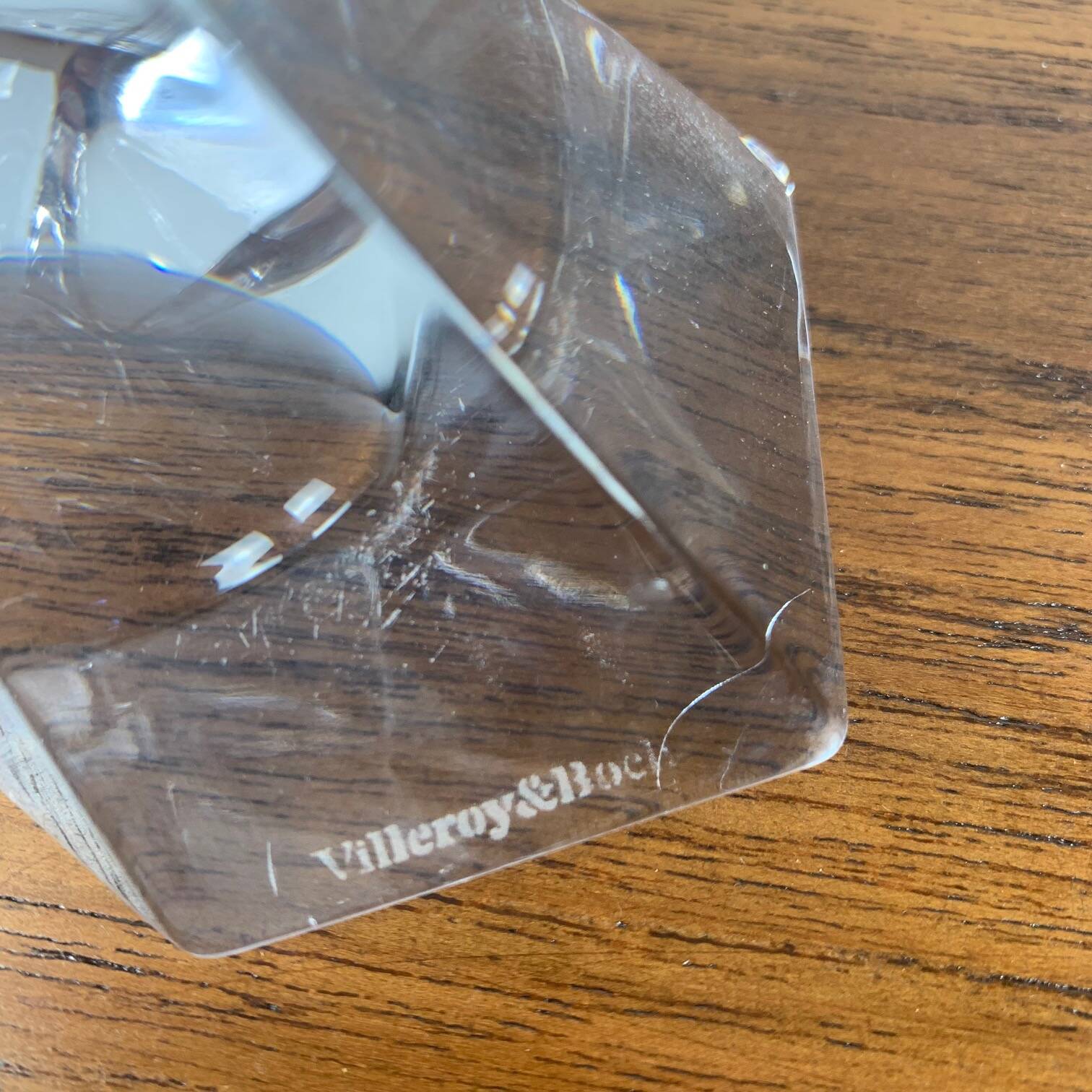 Villeroy & Boch crystal candlestick, 1990/2000