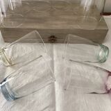 Old soda glasses Huile Lesieur