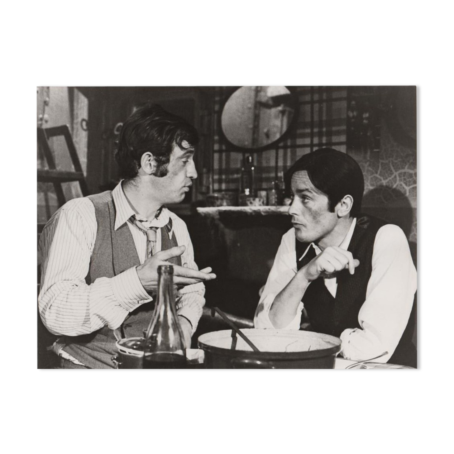 Original cinema photo "Borsalino" Alain Delon, Jean-Paul Belmondo