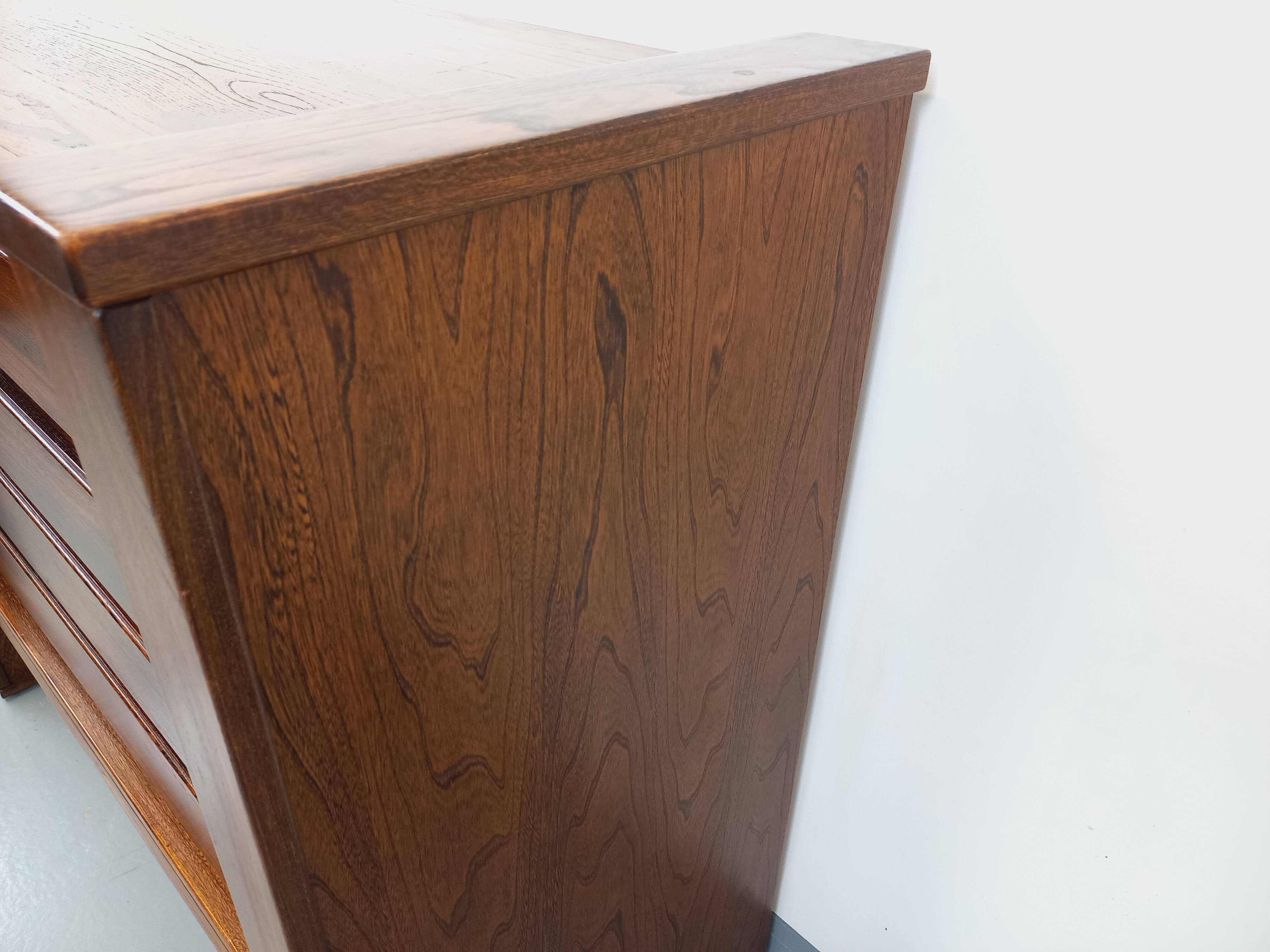 Vintage Maison Regain chest of drawers in solid elm from the 80s
