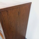 Vintage Maison Regain chest of drawers in solid elm from the 80s