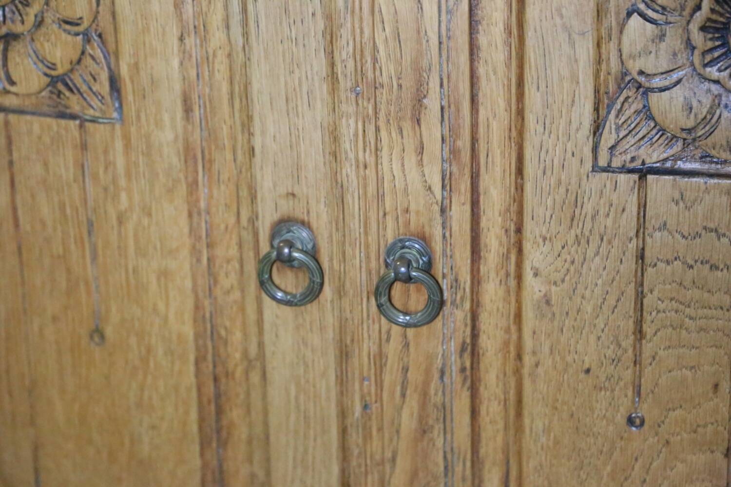 Antique oak grocery furniture