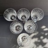 6 Port glasses – Cristallerie de Lorraine in Lemberg (1925-1997)