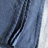 Grey tinted hemp harvest tablecloth