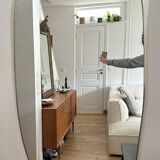 Miroir laiton doré 190x95cm forme organique