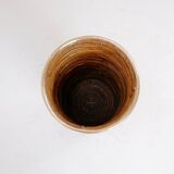 1970's Rattan and Brass Umbrella Stand