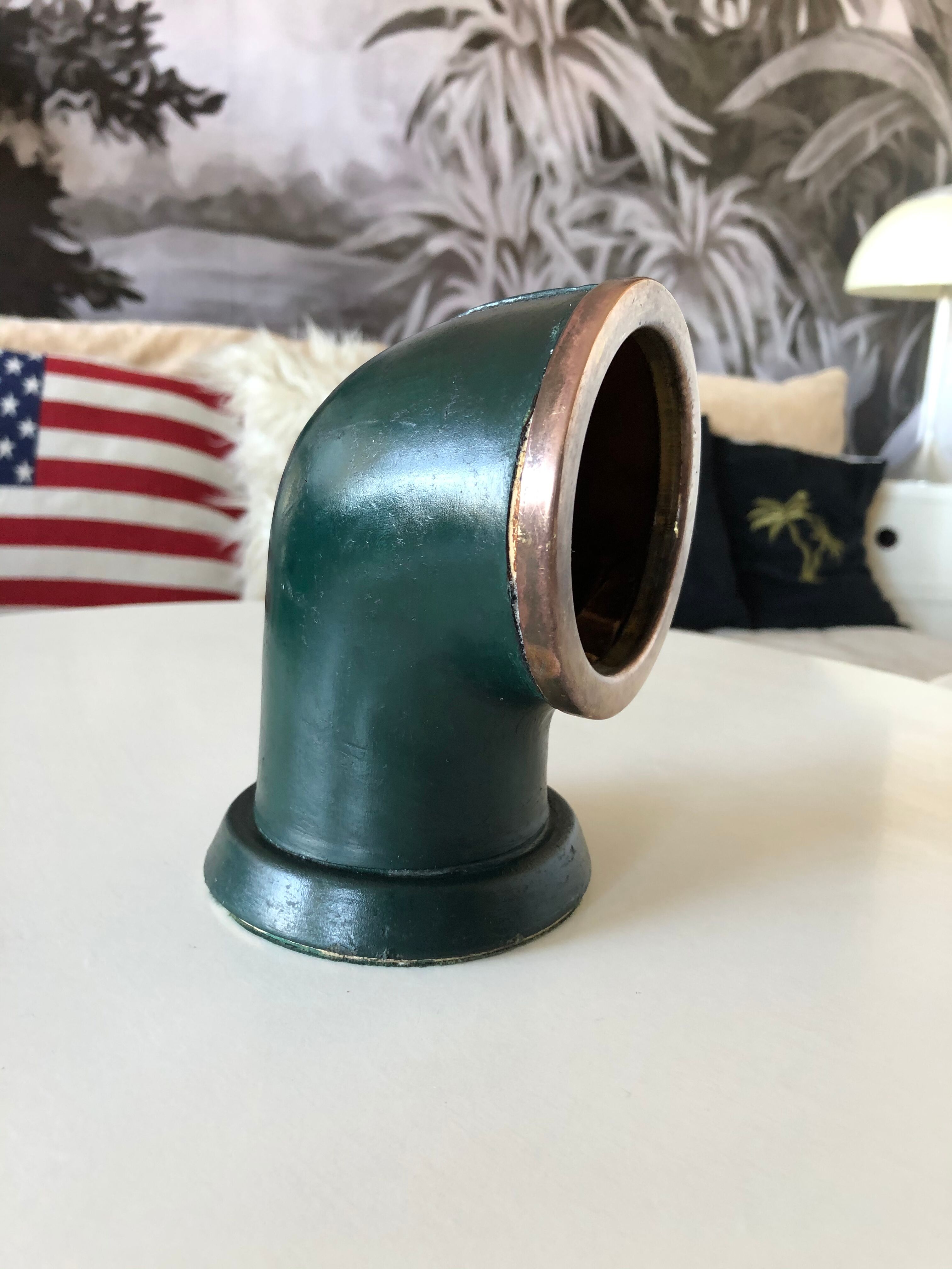 Longchamp leather ashtray