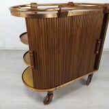 Rolling service art deco bar