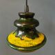 Green pendant lamp west Germany ceramic Fat Lava