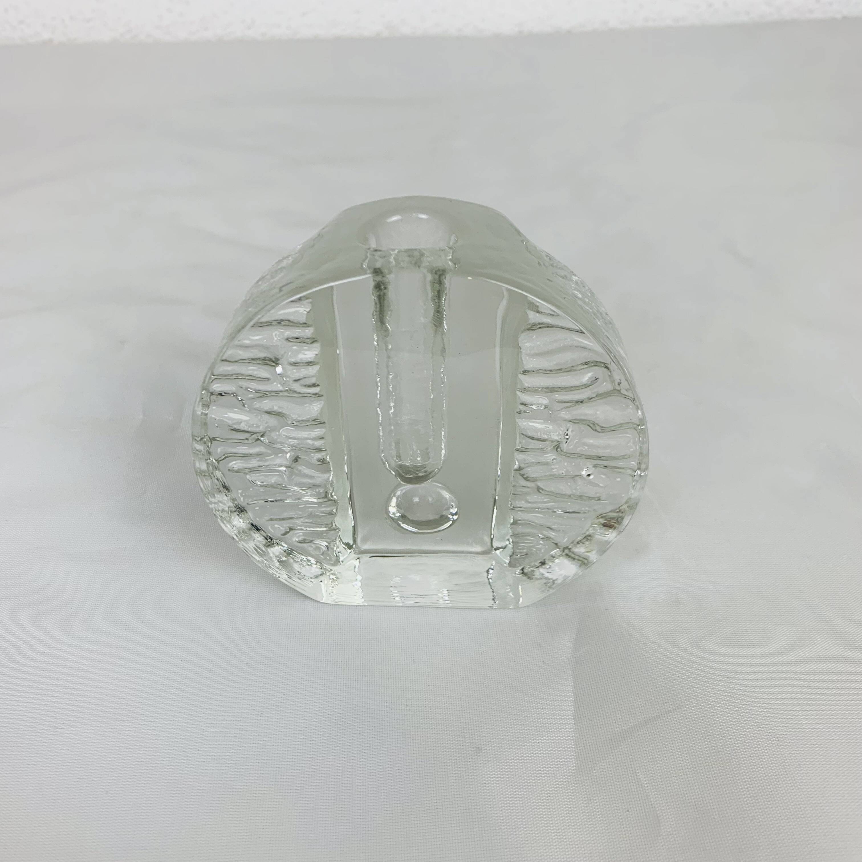 Walther Glass soliflore vase from the 70s, glass