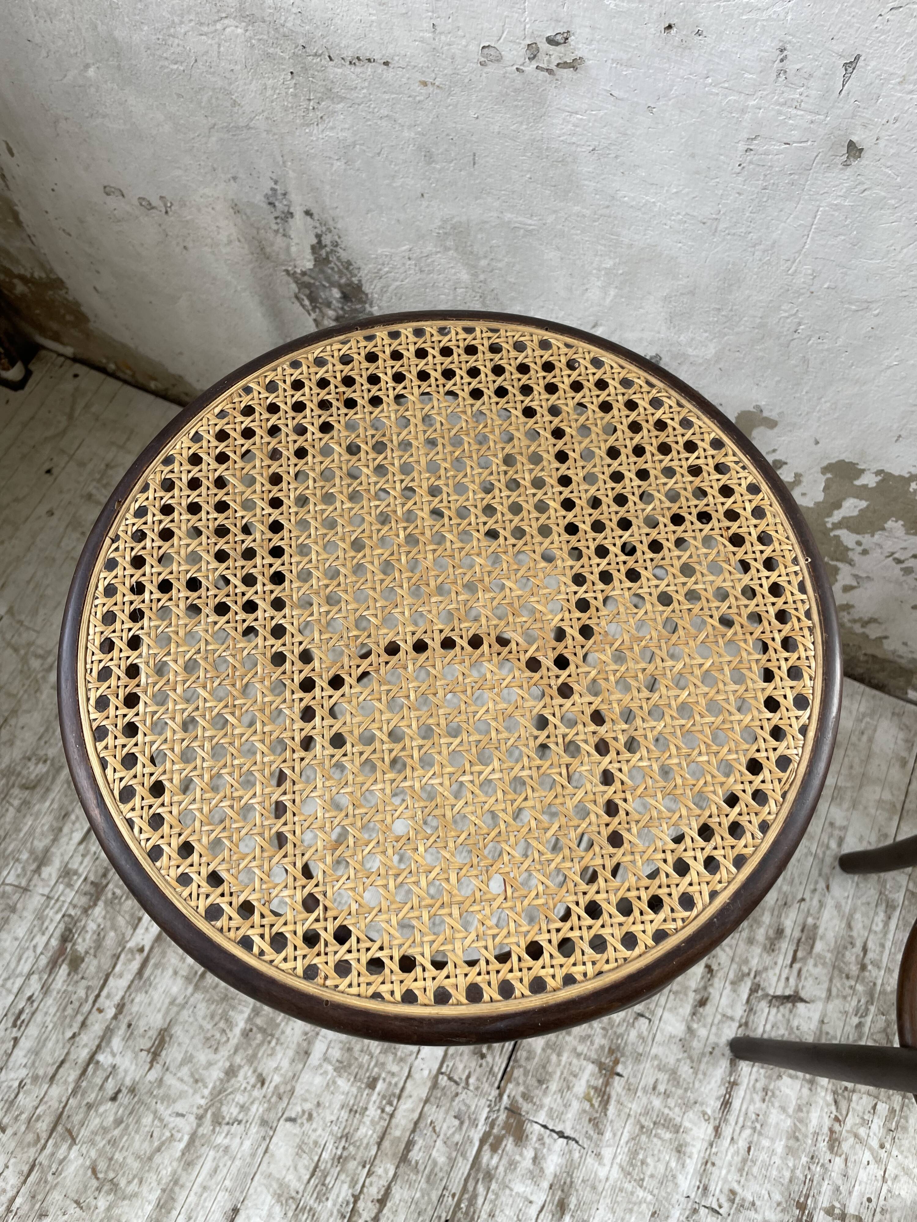 High cane bistro stools