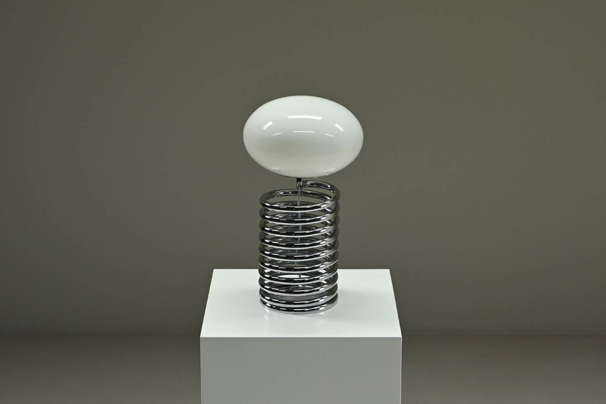 Spring table lamp by Ingo Maurer for Design M, 1960s Germany.
