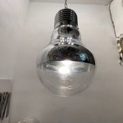 Industrial Italian Chrome Light Pendant 1990’s