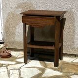 1940s bedside table in solid oak