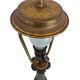 Lampe table française Second Empire, régule et laiton, XIXe