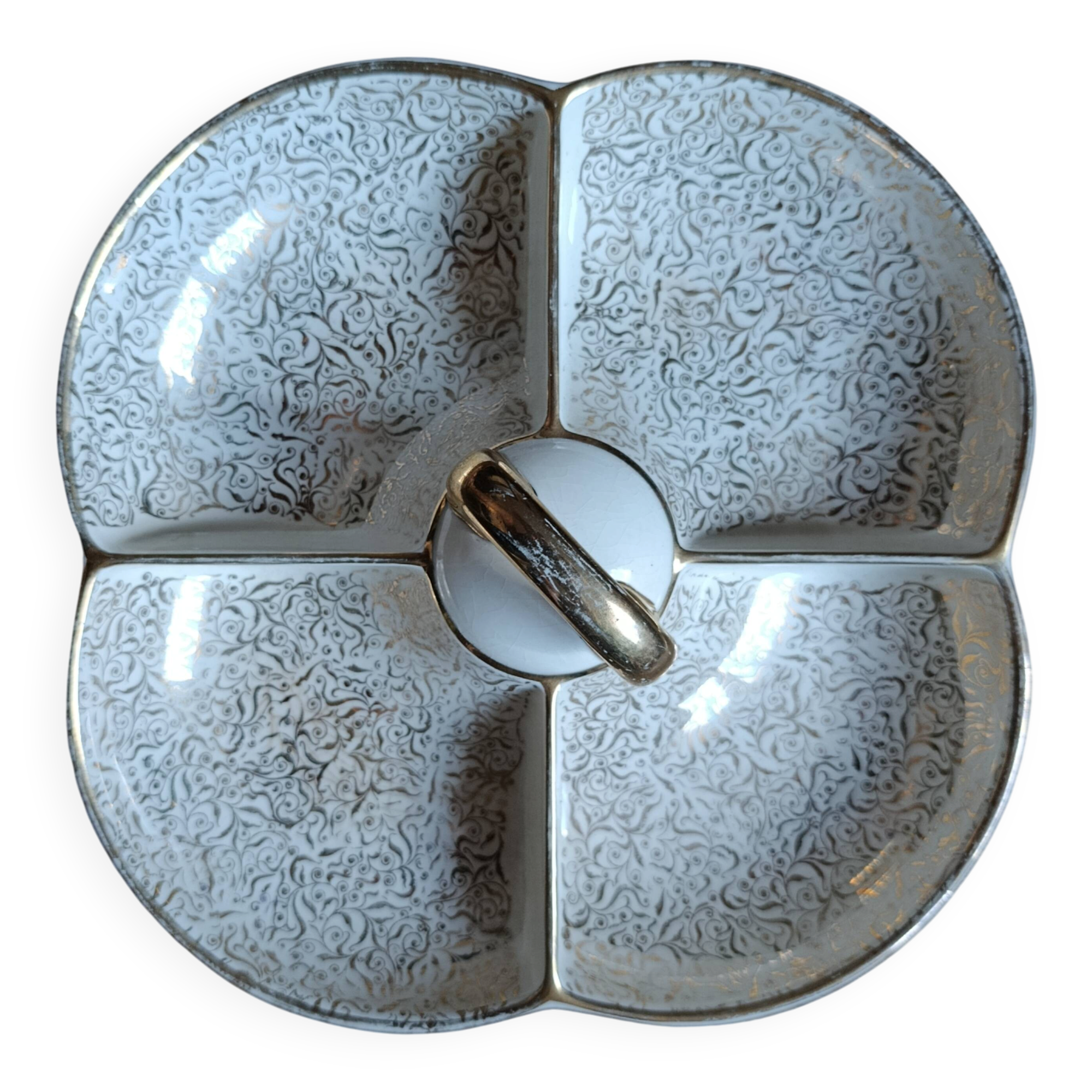 Vintage segmented aperitif plate | Villeroy & Boch (1950s)